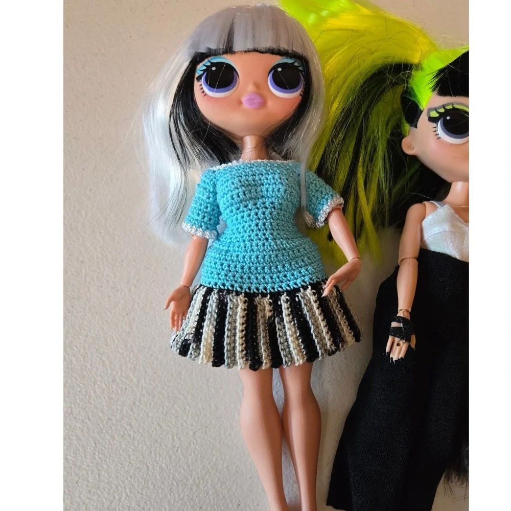 LOL Surprise OMG Fashion Doll Lot ~ 5 MGA Mixed Dolls Custom Clothes Replacement